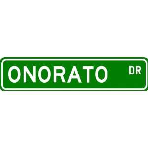 ONORATO Street Sign ~ Personalized Family Lastname Sign ~ Gameroom 