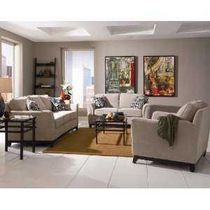   Chenille Upholstery Sofa, Loveseat, and Armchair set