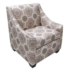  Pinwheel Blush Swoop Arm Chair