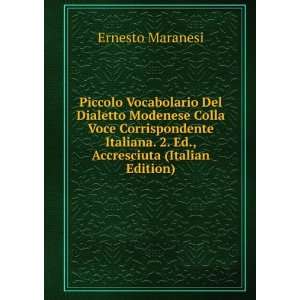   Ed., Accresciuta (Italian Edition) Ernesto Maranesi Books