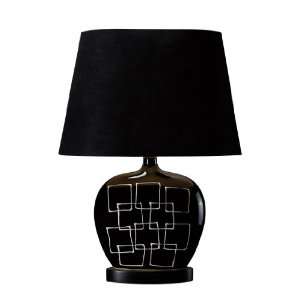  Dimond D1766 Capelle Table Lamp, Gloss Black