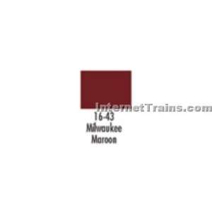  Badger Model Flex Railroad Paint   Milwaukee Road Maroon 