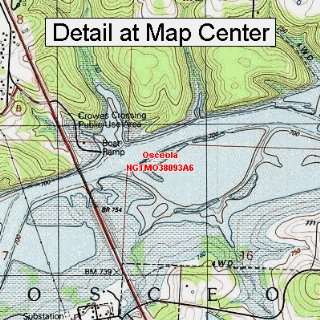 USGS Topographic Quadrangle Map   Osceola, Missouri (Folded/Waterproof 