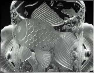 1940s Bohemian ART DECO Seahorse GLASS VASE Barolac Aux Hippocampes by 