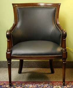 Executive Regency Office Living Room Leather Chair  