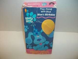   Clues   Blues Birthday [VHS kids cartoon movie Tape   Steve Burns