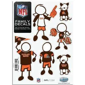     Cleveland Browns NFL Family Car Decal Set (Small) 