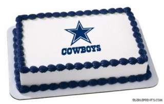 Dallas Cowboys Edible Image Icing Cake Topper  