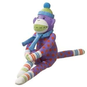    CHARLIE Purple SOCK MONKEY 22 MONKEEZ Kids Love Him Toys & Games