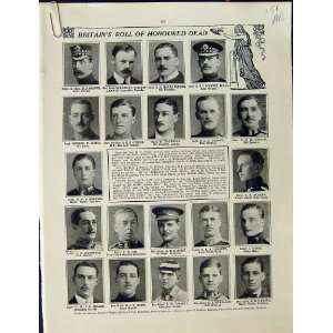   1915 WORLD WAR BRITISH HEROES HONOURED DEAD SOLDIERS