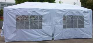 Peaktop 20x10 EZ Pop Up Party Tent Canopy Gazebo 6 Walls Silver Free 