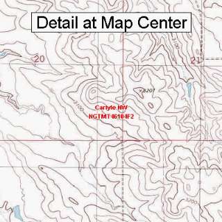  Map   Carlyle NW, Montana (Folded/Waterproof)