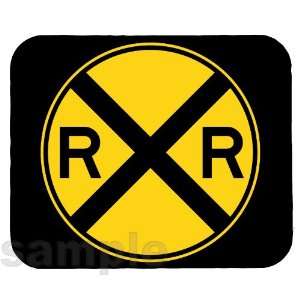  Advance Railroad Crossing Sign Mouse Pad 