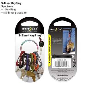 Nite Ize S Biner KeyRing Carabiner   Survival Tool Clip 094664017726 