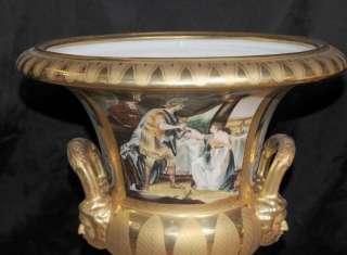 German Dresden Porcelain Roman Campana Urns Urn Planter  
