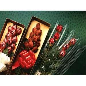 Chocolate Roses (3 stems) Red Grocery & Gourmet Food
