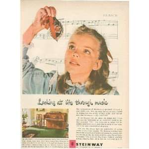  1949 Ad Steinway Piano Looking At Life Through Music 