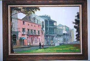NEW ORLEANS French Quarters Painting by JOSE CAMPUZANO  