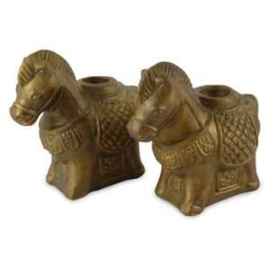  Sacred Gallop, candleholders (pair)