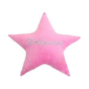 Hollywood Star Plush Pillow   Pink