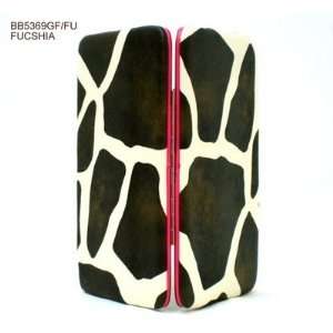  Giraffe Print Flat Wallets in Choice of Trim Color 