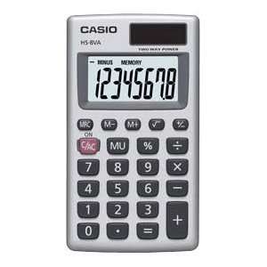  CASIO INC., CASI HS8V Mini Basic Calculator (Catalog 