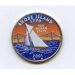  U.S. State Quarters Colorized Rhode Island 2001 