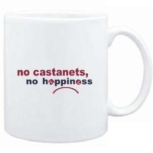 Mug White  NO Castanets NO HAPPINESS Instruments  Sports 