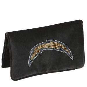   Betsy San Diego Chargers Velvet And Crystal Clutch
