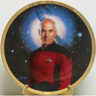 Star Trek Next Generation Captain Picard Plate NO COA  