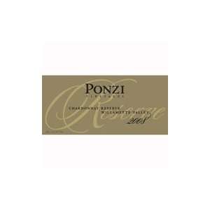  Ponzi Reserve Chardonnay 2008 Grocery & Gourmet Food