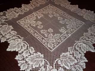 WHITE SQUARE TABLE LARGE DOILY LACE 30 X 30 WTDF115  