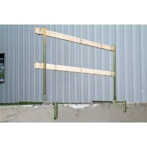 FlexiGuardTM Portable Guardrail Stanchion, mounts in both parapet and 