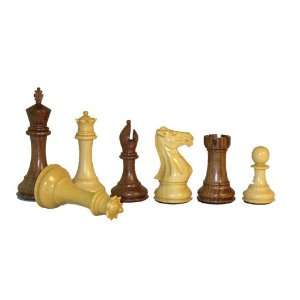 Worldwise Imports Sheesham and Boxwood Stallion Knight Chessmen with 