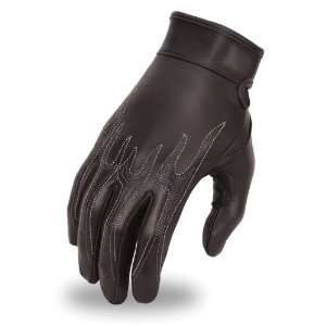  First Manufacturing Womens Palm Driving Gloves (Black 