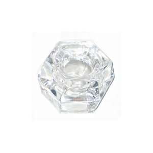    Hexagon Style Crystal Glass Candlestick Holder