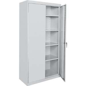   Steel Cabinet   36inW x 18inD x 78inH Light Gray Model# CA41361878 05