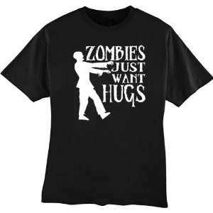  Zombies Just Want Hugs funny T Shirt Medium by DiegoRocks 