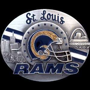  St. Louis Rams Belt Buckle   NFL Football Fan Shop Sports Team 