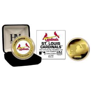 St. Louis Cardinals 24Kt Gold And Color Team Commemorative Coin 