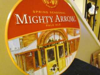 Mighty Arrow Pale Ale New Belgium Brewing Company Beer Tin Metal Sign 