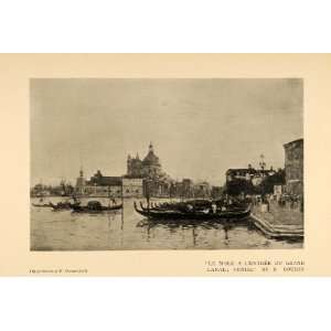  1903 Print Mole LEntree Grand Canal Venice Italy Boat 