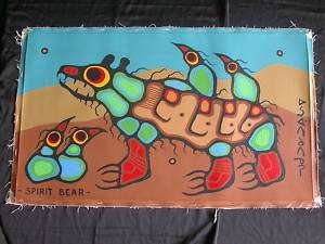 Native Art, Norval Morrisseau Spirit Bear Painting  
