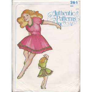  Authentic Patterns #261   Ladies Square Dance Dress Pattern 