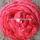 Pure Mulberry Silk HANDPAINTED top roving sliver SPINNI
