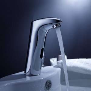 Sprinkle   Brass Bathroom Sink Faucet with Automatic Sensor and Pop up 