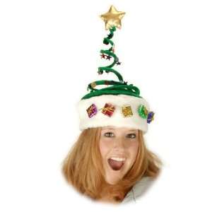   Lets Party By Elope Deluxe Springy Christmas Tree Hat 