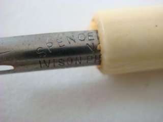   Bone Carved Dip Pen Letter Opener Spencerian No.1 Nib Made in England