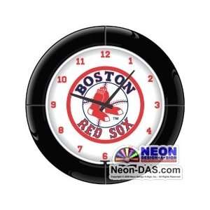  Boston Red Sox Neon Clock