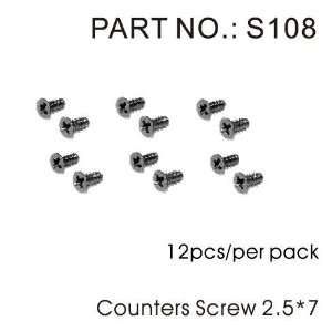 Countersunk Screw 2.5x7 12pcs